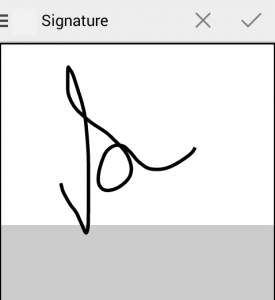 Signature Screen OpenERP Odoo 